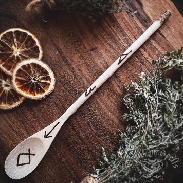 Rune Spoon, australian witchcraft supplies, pagan supplies, viking supplies, witchcraft store australia, adelaide witchcraft shop, kitchen witch australia