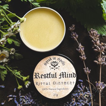 restful mind ointment, australian witchcraft supplies, adelaide witchcraft shop, free witchcraft spells, witchcraft blog, adelaide tarot reader, online tarot, witchcraft shop