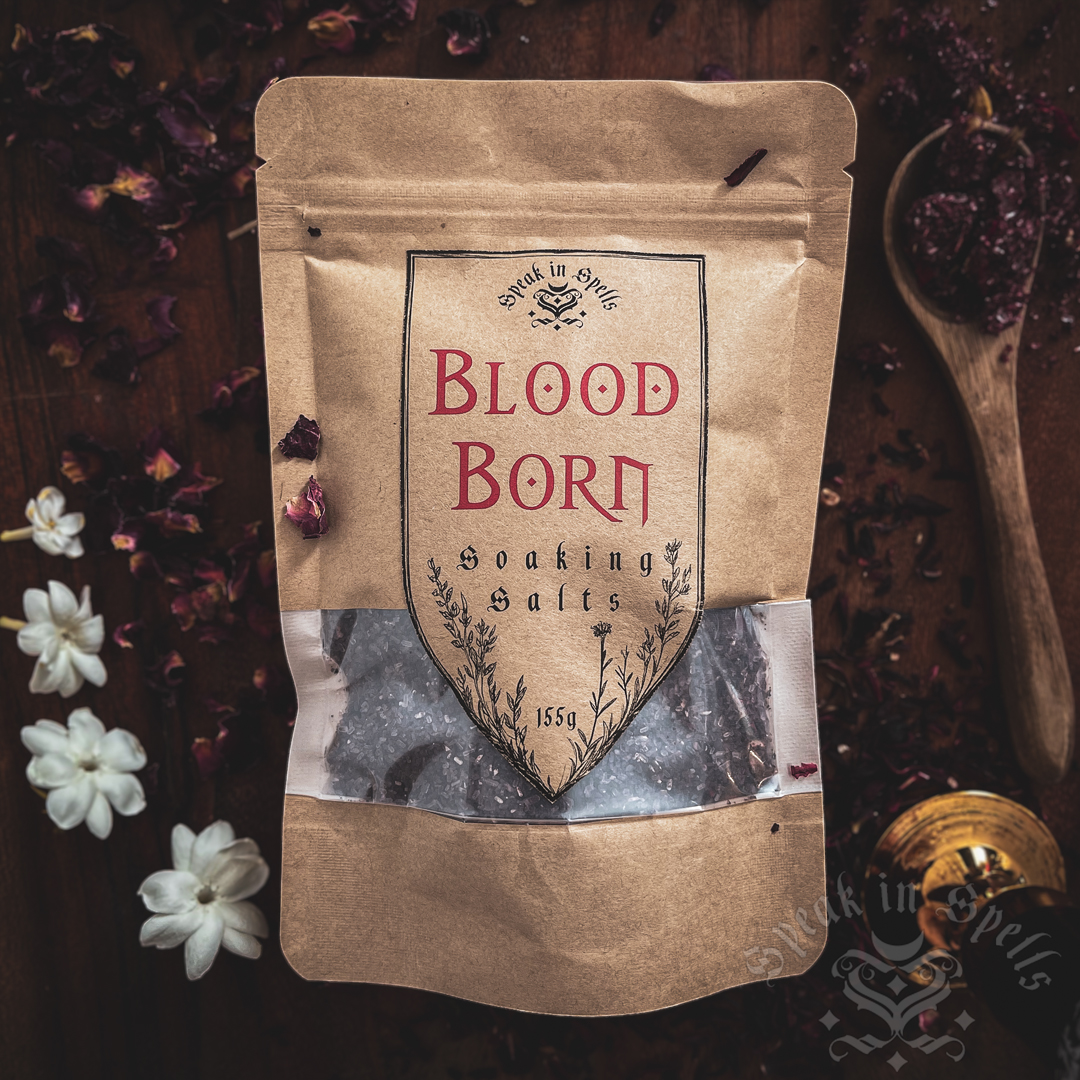 blood born soaking salts, australian witchcraft supplies, adelaide witchcraft store, witchcraft blog, wholesale witchcraft, witchcraft store, magic bath, spell bath